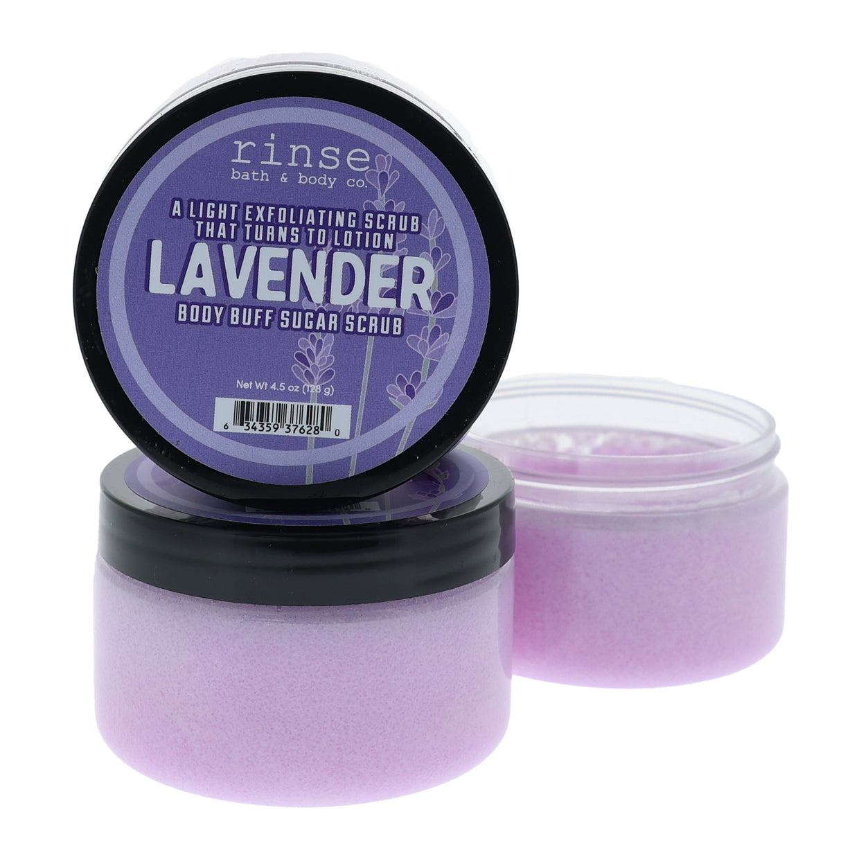 natural sugar scrub in Lavender by Rinse Bath & Body