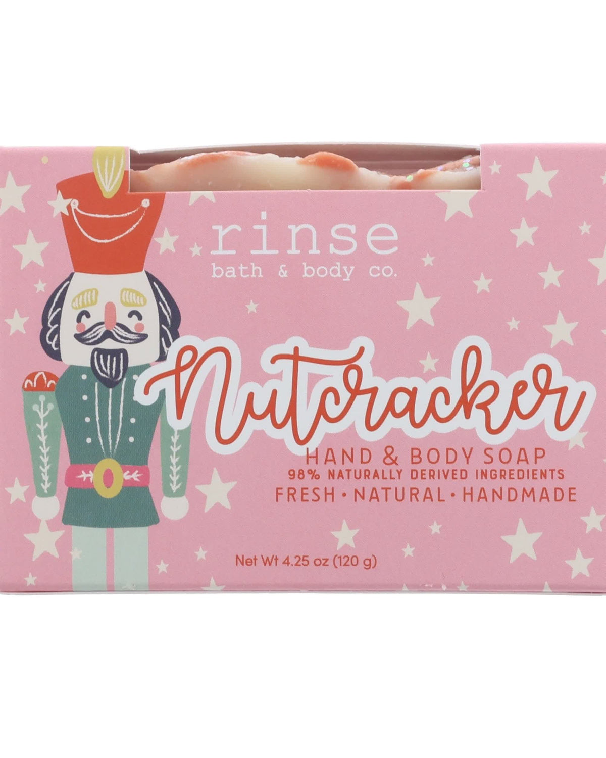 Nutcracker bar soap — Vanilla Peppermint handmade holiday soap