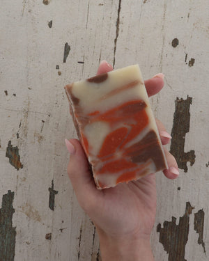 handmade natural bar soap in Road Trip by Rinse Bath & Body - alternate angle