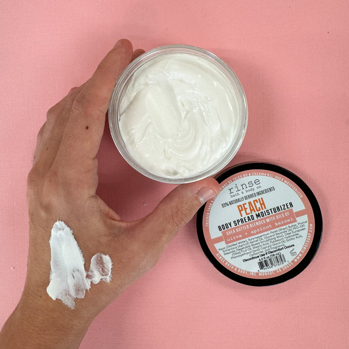 Rinse Tester - Body Spread - handmade with care - texture close-up