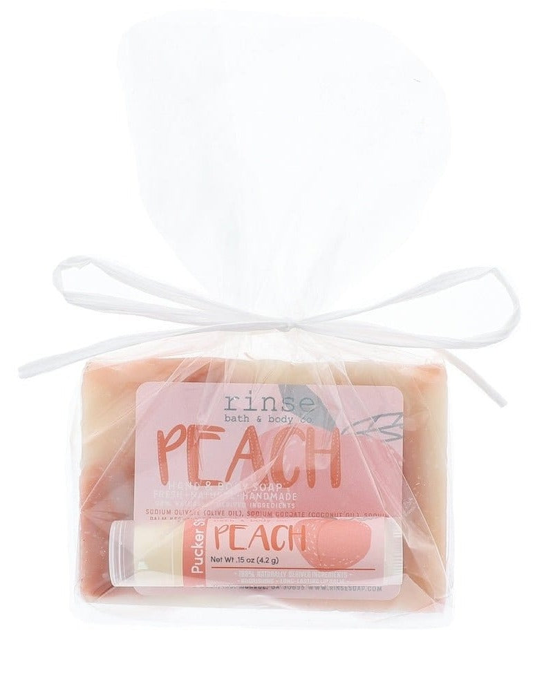 Peach Gift Set — 4:5 product frame, Rinse Bath & Body Co.