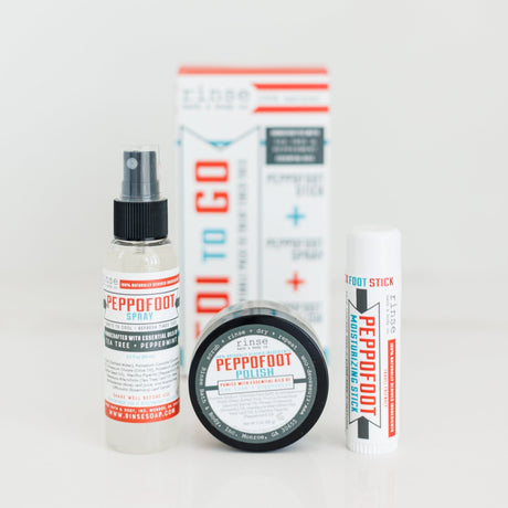 Handmade Peppermint peppermint foot balm - naturally derived - detail view