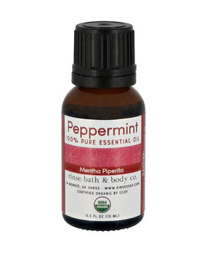 pure essential oil in Peppermint Essential Oil Certified Organ by Rinse Bath & Body