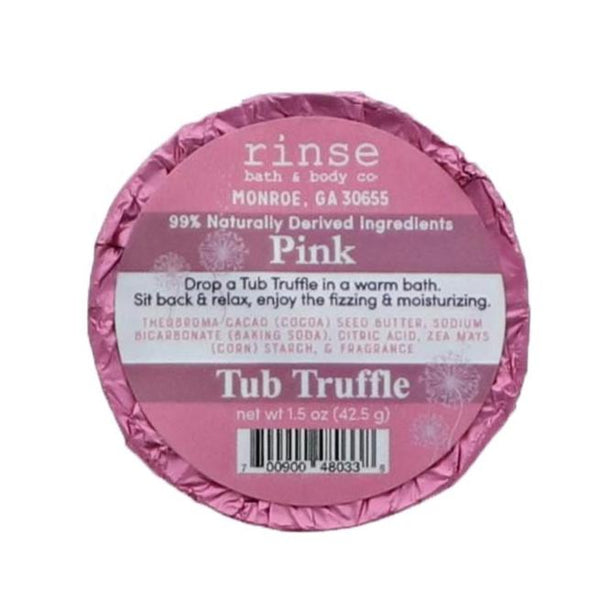 Natural bath bomb | Pink | Rinse Bath & Body Co.