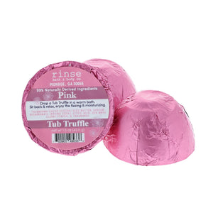 bath bomb in Pink by Rinse Bath & Body - detail view