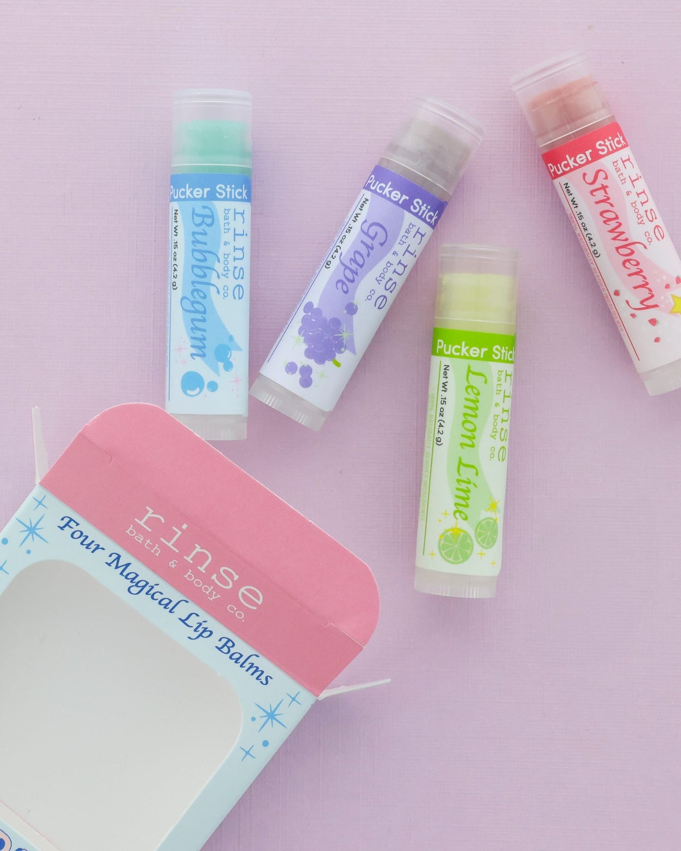 Pixie natural lip balm from Rinse - nourishing lip care - alternate angle