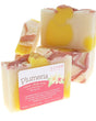 handmade natural bar soap in Plumeria by Rinse Bath & Body