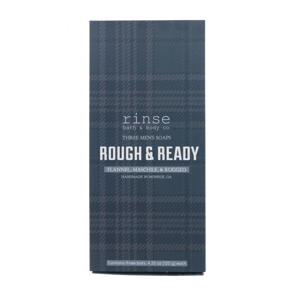 Rough & Ready Men's Soap Box (3 bars) - Rinse Bath & Body