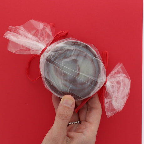 Rinse Peppermint Patti handmade natural bar soap - moisturizing and gentle - detail view