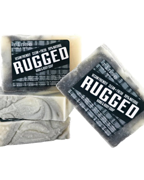 Rinse Rugged handmade natural bar soap - moisturizing and gentle