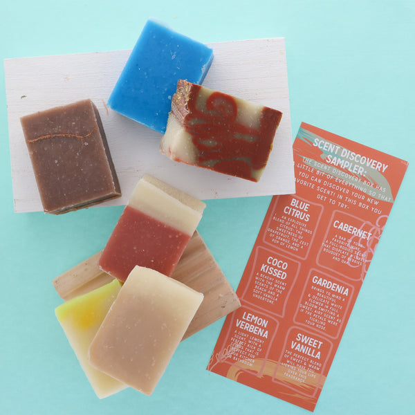 Scent Discovery Soap Sampler Box (6 half bars) - Rinse Bath & Body