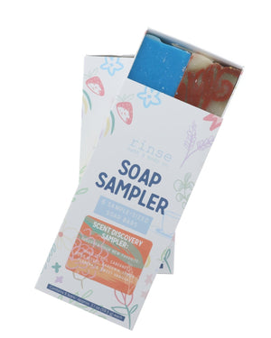 Scent Discovery handmade natural bar soap from Rinse - paraben-free since 2003 - lifestyle shot