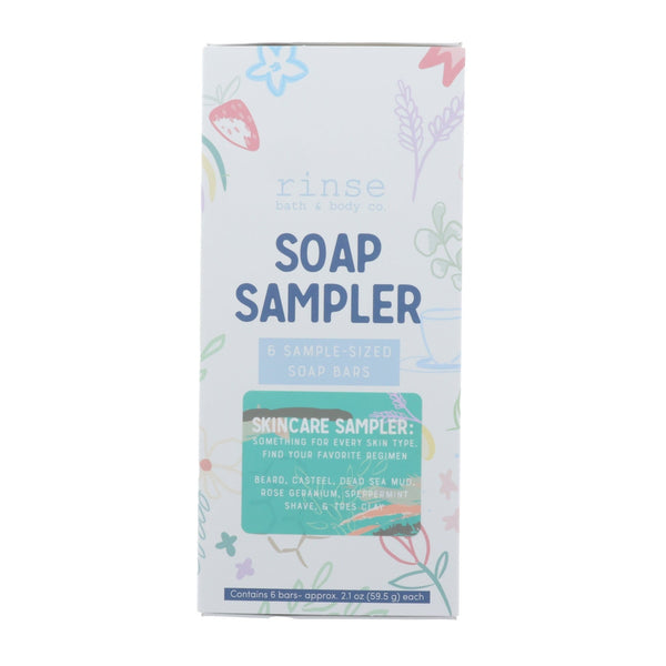 Skincare Soap Sampler Box (6 half bars) - Rinse Bath & Body