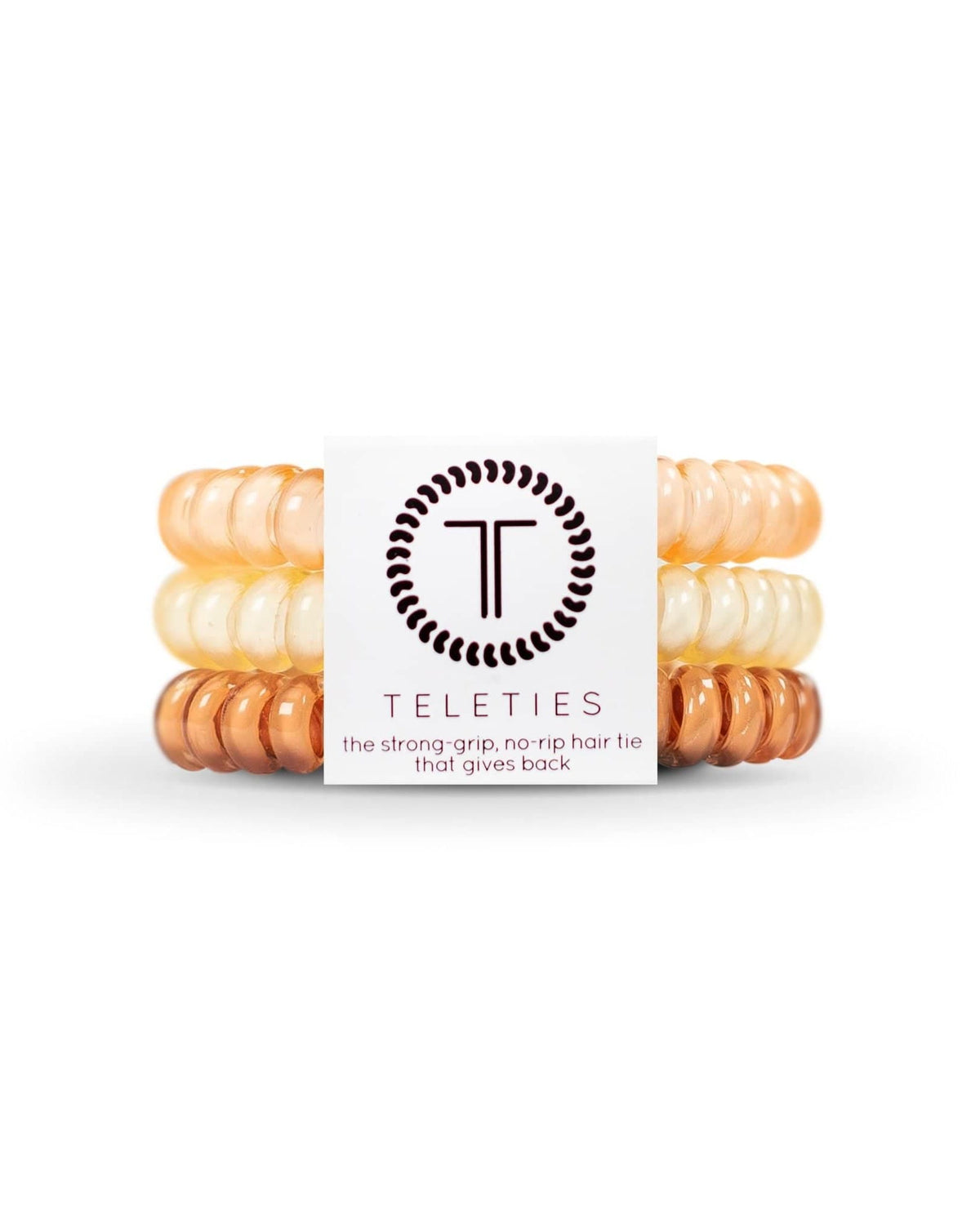 Teleties For The Love Of Nudes small spiral coils in branded sleeve.