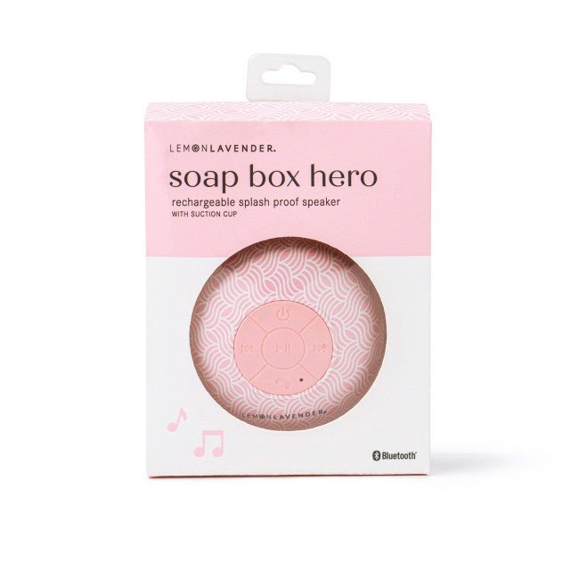 Soap Box Hero Rechargeable Splash - Proof Speaker - Rinse Bath & Body