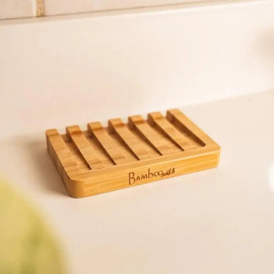 Bamboo Draining Soap Dish by Rinse Bath & Body