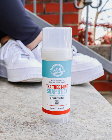 Tea Tree Mint soap stick by Rinse Bath & Body