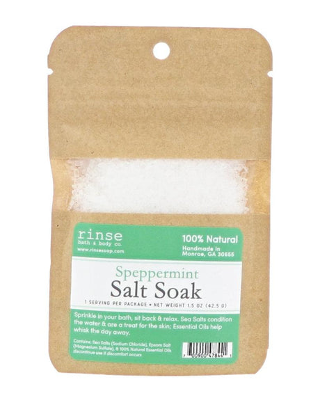 Rinse Speppermint natural bath soak - relaxing mineral soak