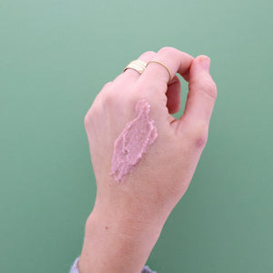 Handmade Spiced Cranberry natural sugar scrub - naturally derived - detail view