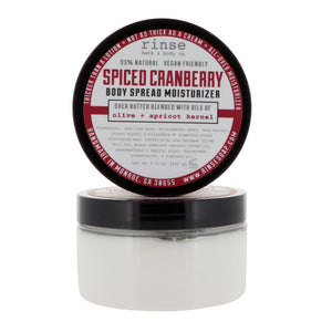 Rinse Spiced Cranberry natural body lotion - deep hydration without grease