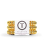 Teleties small sunset-gold spiral hair coils in branded sleeve.