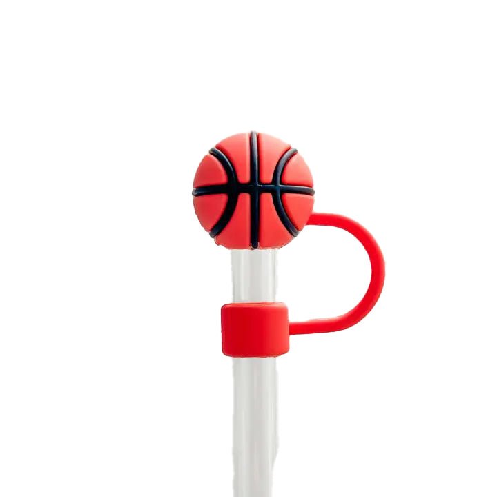 Handmade Straw Cover 10mm Basketball - naturally derived - alternate angle