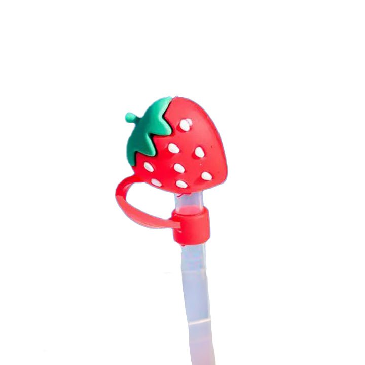 Straw Cover 8mm Red Strawberry - Rinse Bath & Body