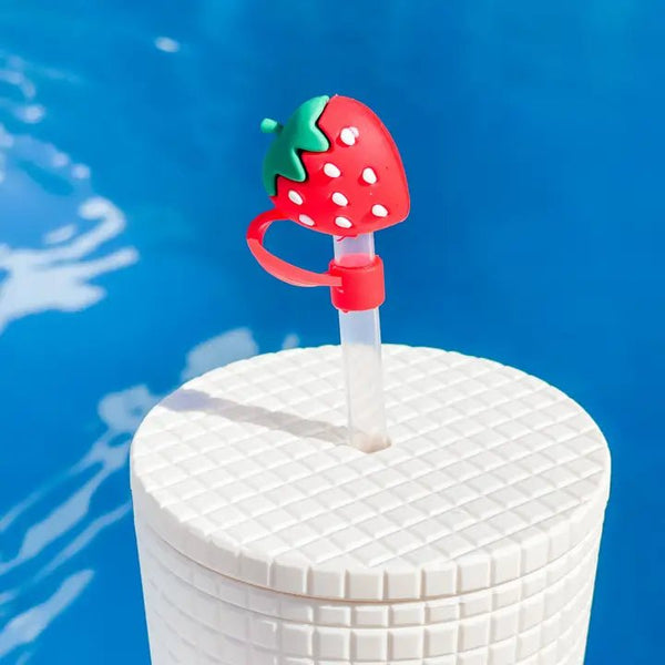Straw Cover 8mm Red Strawberry - Rinse Bath & Body