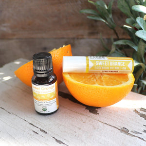Handmade Sweet Orange essential oil roll-on - naturally derived - detail view