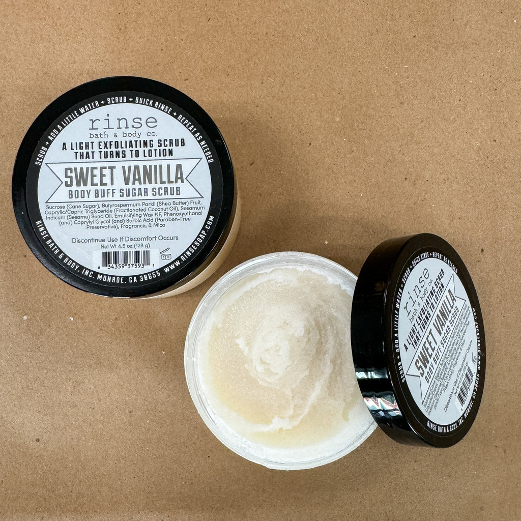 Sweet Vanilla Body Buff - Rinse Bath & Body