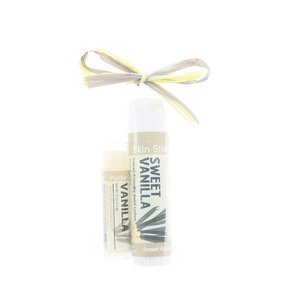 Sweet Vanilla Pucker & Skin Stick Bundle - Rinse Bath & Body