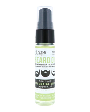 Tea Tree Mint natural facial oil serum from Rinse - lightweight face serum