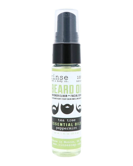 Tea Tree Mint natural facial oil serum from Rinse - lightweight face serum