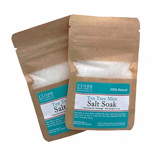 Handmade Tea Tree Mint natural bath soak - naturally derived - alternate angle