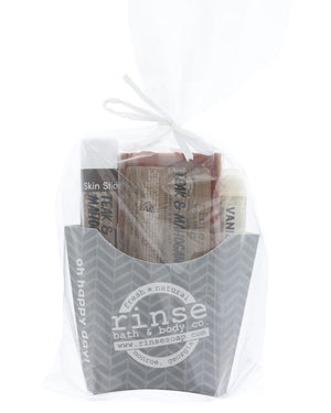 Teak & Mahogany Gift Set — 4:5 product frame, Rinse Bath & Body Co.