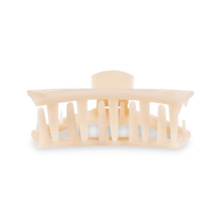 Teleties Medium Open Hair Clip - Almond Beige - Rinse Bath & Body