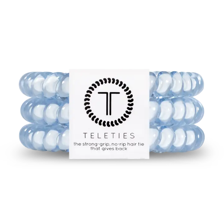 Teleties | Small | Washed Denim Hair Ties