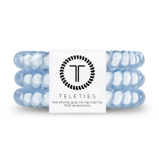 Teleties | Small | Washed Denim Hair Ties