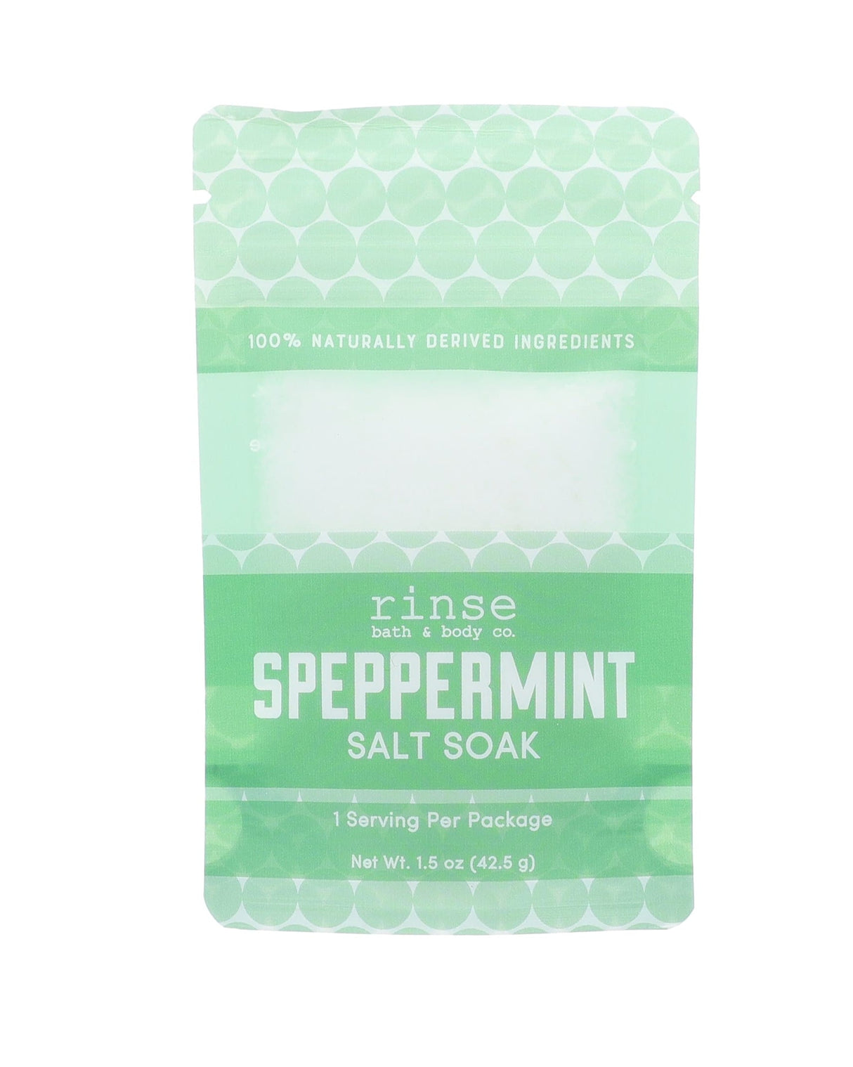 natural bath soak in Speppermint by Rinse Bath & Body