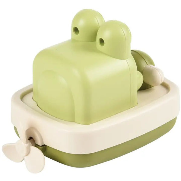 Wind Up Frog In Boat Bath Toy - Rinse Bath & Body