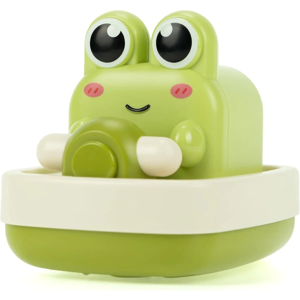 Wind Up Frog In Boat Bath Toy - Rinse Bath & Body