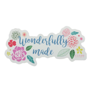 Rinse Wonderfully Made Sticker - handmade with care