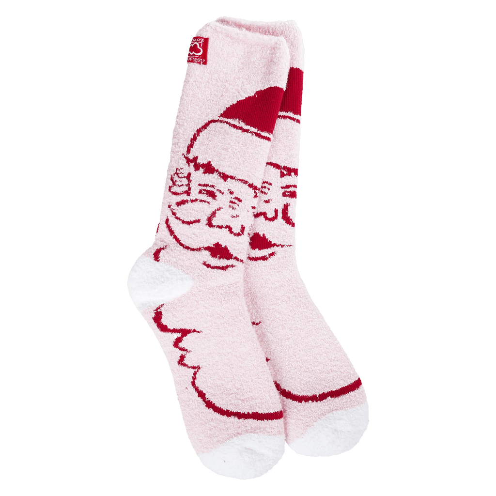 World's Softest Cozy Crew Holiday Santa Socks - Rinse Bath & Body