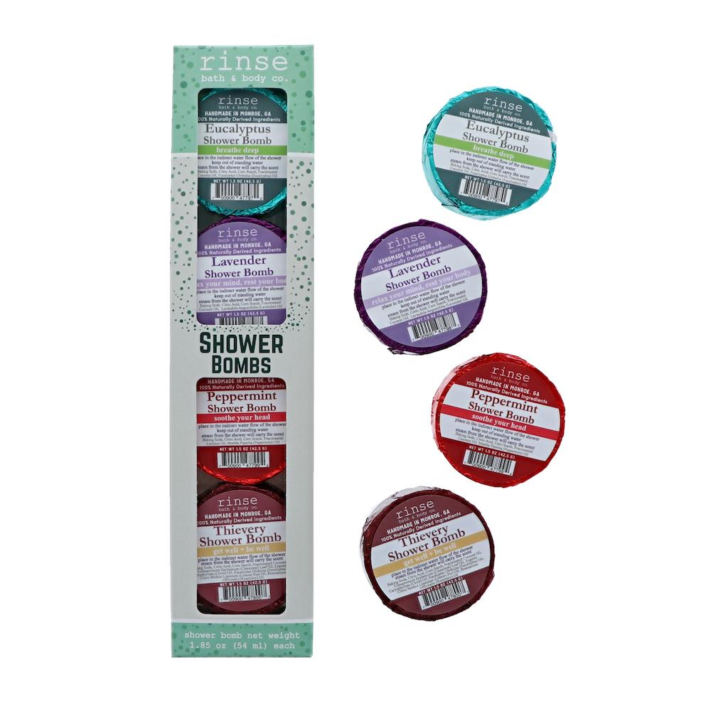 Bulk 60 Pack aromatherapy shower steamer from Rinse - essential oil powered