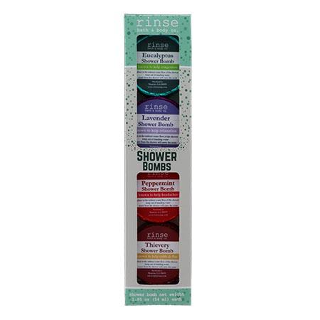 4 Pack Shower Bomb Box - Assorted - Rinse Bath & Body