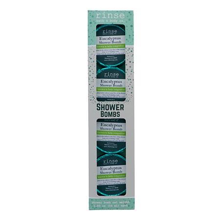 4 Pack Shower Bomb Box - Eucalyptus - Rinse Bath & Body