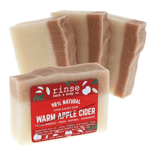 Warm Apple Cider natural bath & body product from Rinse - family-made since 2003