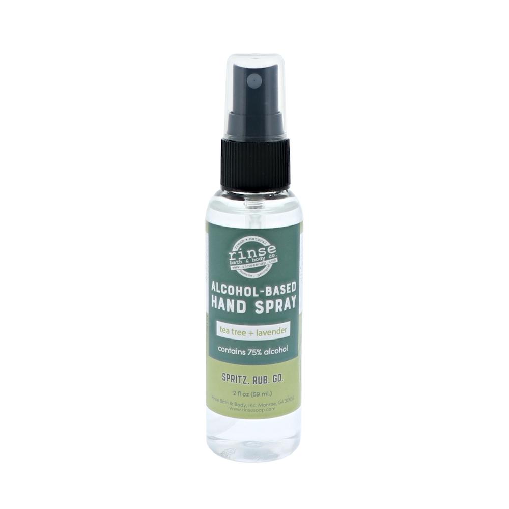 Alcohol-Based Hand Spray - Tea Tree and Lavender - Rinse Bath & Body