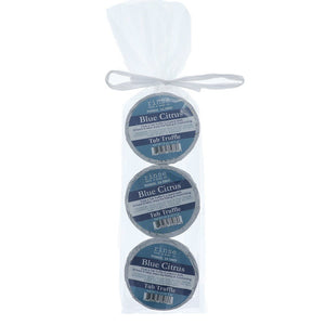 3pk Blue Citrus Bundle bath bomb from Rinse - cocoa butter infused