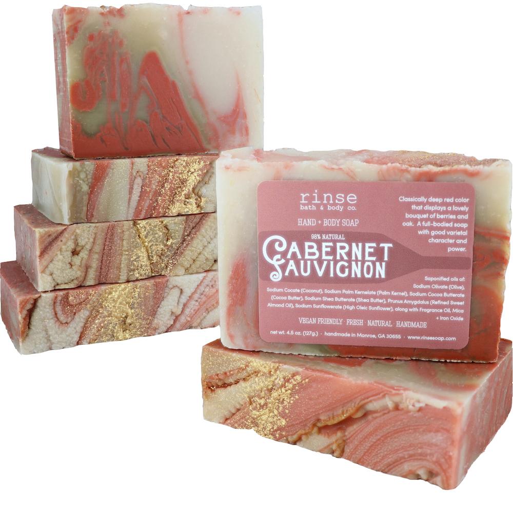 Natural handmade natural bar soap | Cabernet Sauvignon | Rinse Bath & Body Co.